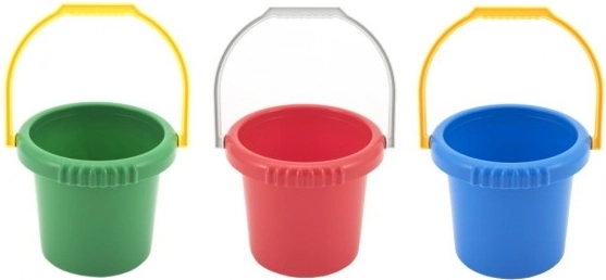 Lori kids’ plastic sand bucket, 4 colors - 1 piece
