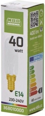 Ampoule NBB pour hotte E14 40 W 400 lm - 1 pièce