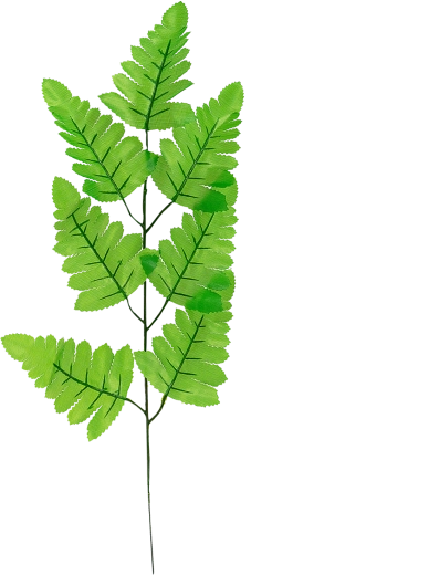 Synthetisches Farnblatt 40 cm am Zweig
