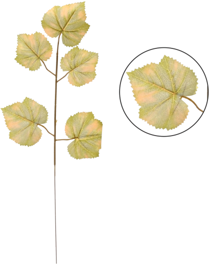 Branche artificielle avec feuilles de hêtre 57 × 20 cm, vert (lot de 12 pièces)