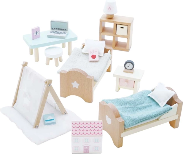 Le Toy Van Daisylane wooden children's bedroom set for a dolls house