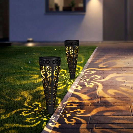 Solarlampje op prikstok met warm wit licht