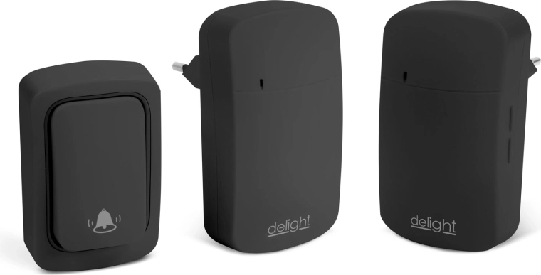 Kinetic Digital Wireless Doorbell Without Batteries with Two Receivers