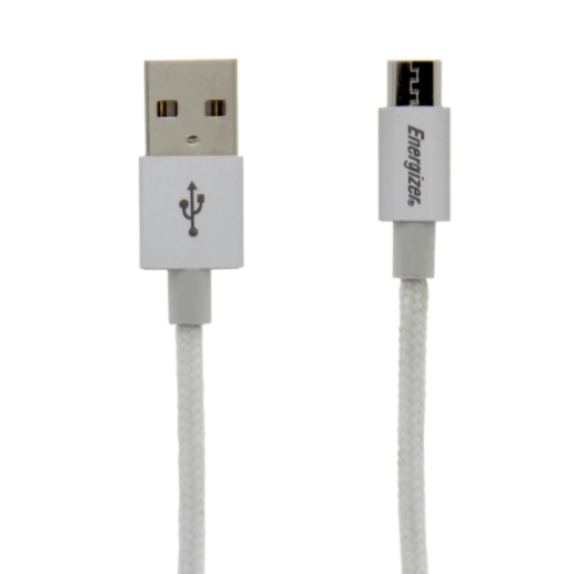 Energizer charging and sync cable microUSB 1.2 m white