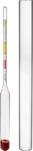 Weinmostwaage mit Schwimmer zur Messung des Zuckergehalts 0–24 °Blg