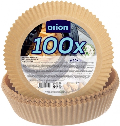 Caissettes rondes en papier pour friteuse à air 16 cm, 100 pièces