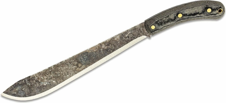 ESEE Darien machete met canvas schede, zwarte Micarta