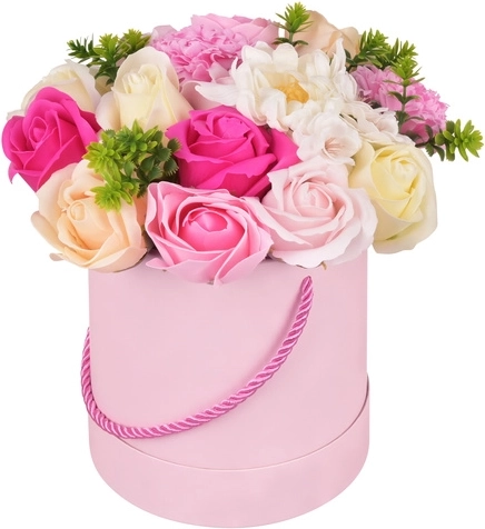 Dekorativer Flower-Box Ruhhy mit realistisch wirkenden Blumen