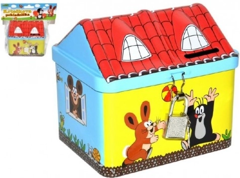 Little Mole Piggy Bank House with Lock