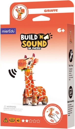 Puzzle 3D MierEdu bouw en luister – giraf