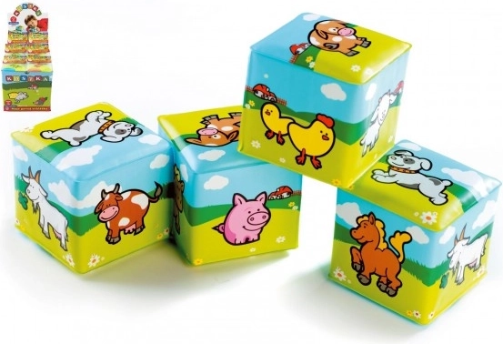 Foam Teething Cube My First Animals 7 × 7 cm