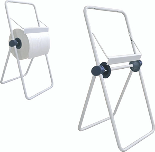 Vloerstandaard voor industriële papierrollen 29 cm wit