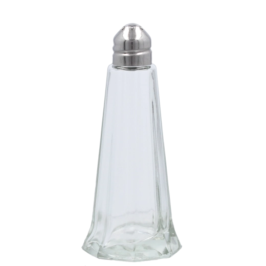 Ensemble de salières et poivrières en verre avec couvercle métallique 44 ml