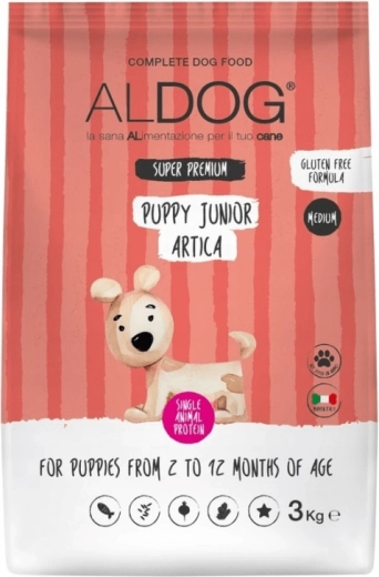 Aldog Puppy-Junior Artica Medium brokjes voor pups van middelgrote rassen met zalm 3 kg
