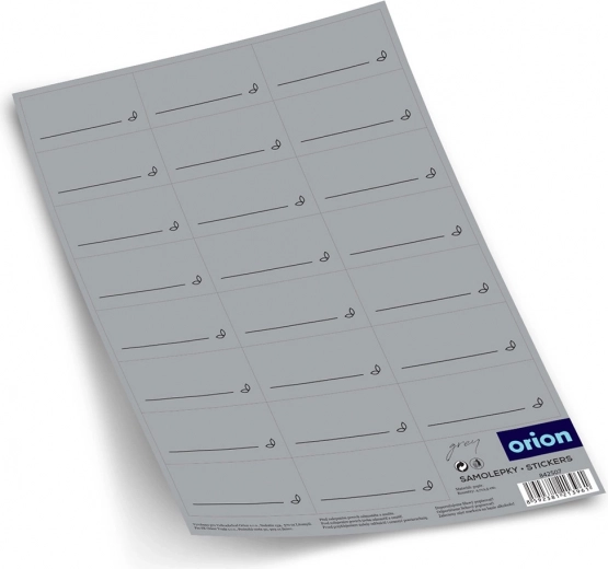 Étiquettes adhésives grises pour épices, 23 pcs