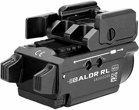 Olight Baldr RL Mini lampe tactique pour arme avec laser rouge