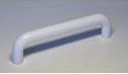 Iza plastic furniture handle, white, 64 mm spacing