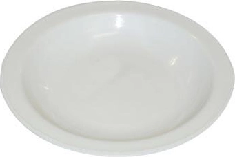 Tiefer Kunststoffteller 23 cm weiß