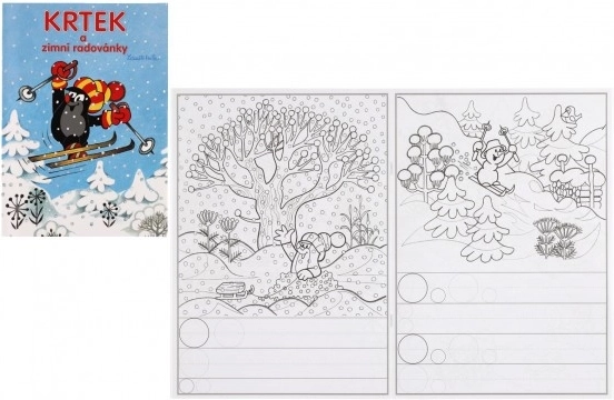 A4 Coloring Book The Mole and Winter Fun 21x29cm