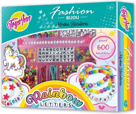 Rainbow Letters bead set with letters