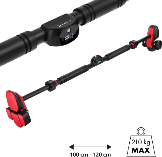 Deurtrekstang met teller en waterpas HMS DD501