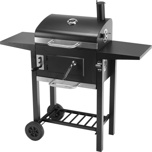 Curron barbecue de jardin avec cheminée et couvercle