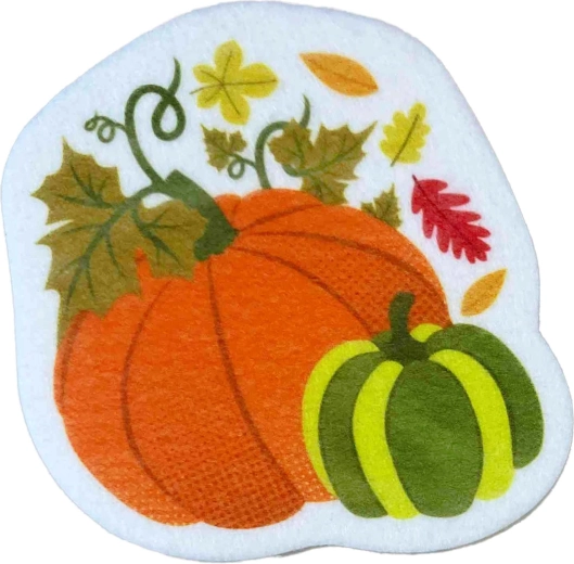 Pumpkin-Shaped Dish Sponge