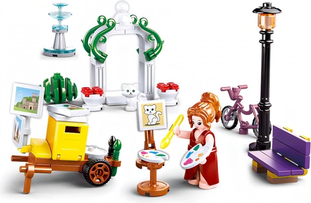 Sluban Meisjesdroom Dorp - Schilder in het park