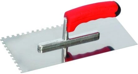 Taloche en acier inoxydable à dents 8 × 8 mm, 280 × 130 mm