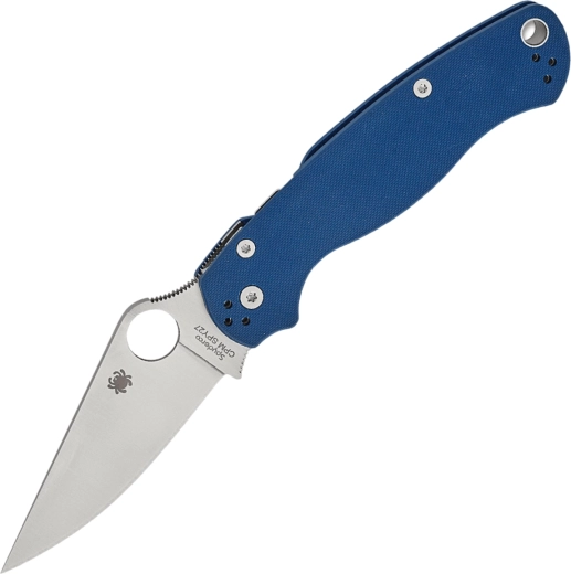 Spyderco Para Military 2 Pocket Knife Cobalt Blue 8.8 cm, satin, G10