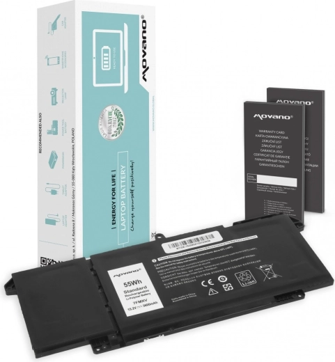 Movano 7FMXV-batterij voor Dell Latitude 5320, 7320, 7420 en 7520