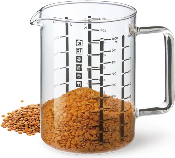 Küchenmessbecher 0,5 l aus Glas