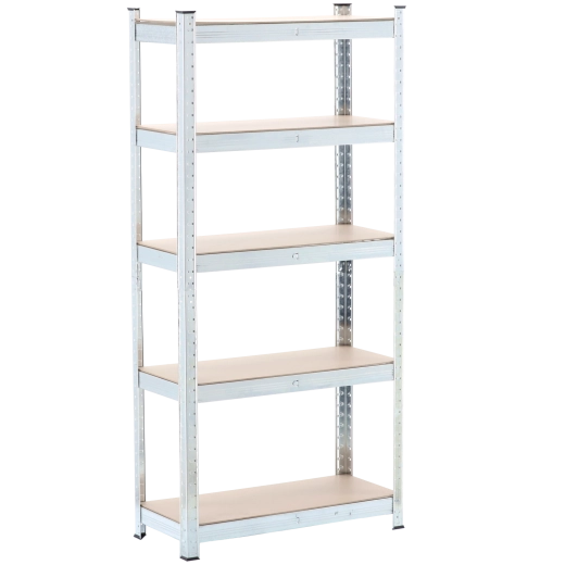 Shelf unit, 5 shelves, 150 × 70 × 30 cm, 150 kg per shelf