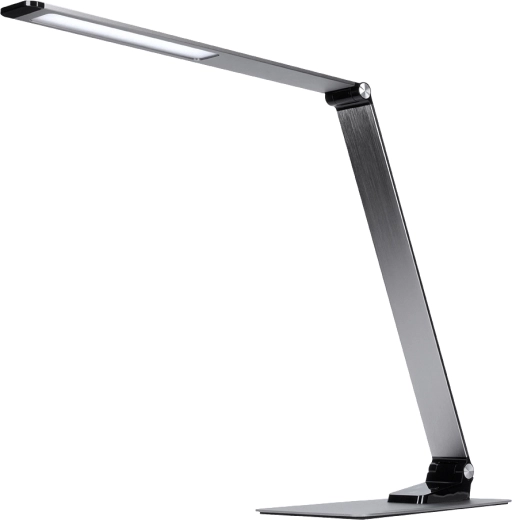 Lampe de bureau LED Solight dimmable 11 W avec réglage de la température de couleur, argentée