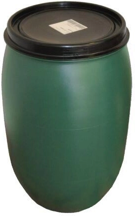Tonneau en plastique pour eau de pluie 120 L avec couvercle