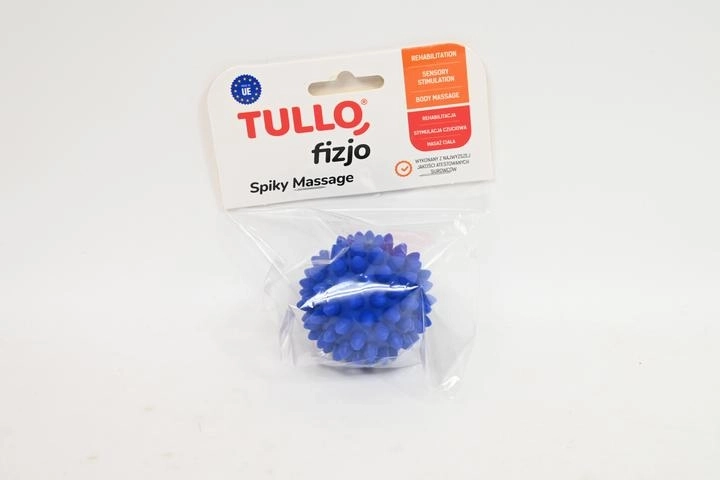 Fizjo revalidatie-massagebal met noppen 5,4 cm blauw