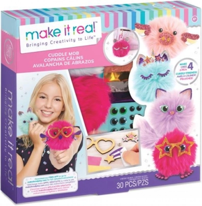 Keychain Making Kit – Cute Fluffy Pom-Poms
