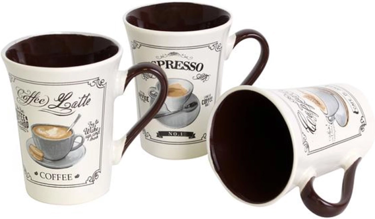 Tasse à espresso en céramique TORO 140 ml – assortiment de motifs Café Bistro