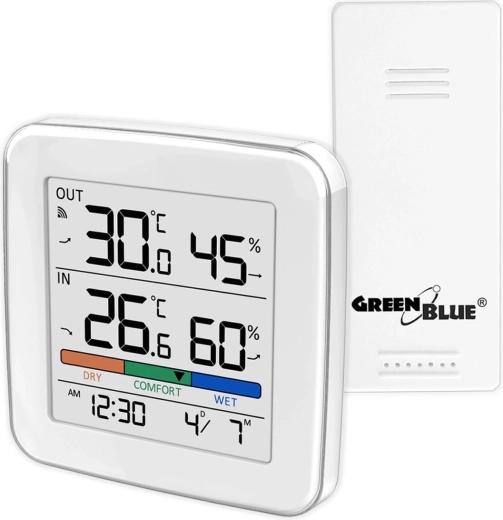 Kabellose Wetterstation für zu Hause mit Sensor GREENBLUE GB169