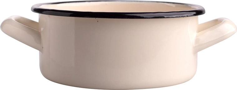 Casserole émaillée crème 0,8 l