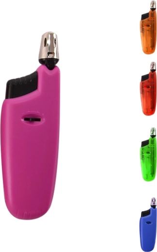 Briquet à gaz de poche rétractable – assortiment de couleurs