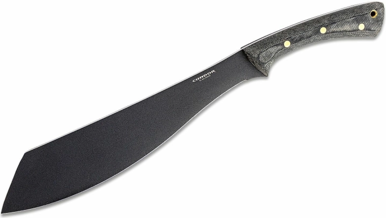 Condor Warlok machete 31.8 cm, black Micarta with leather sheath