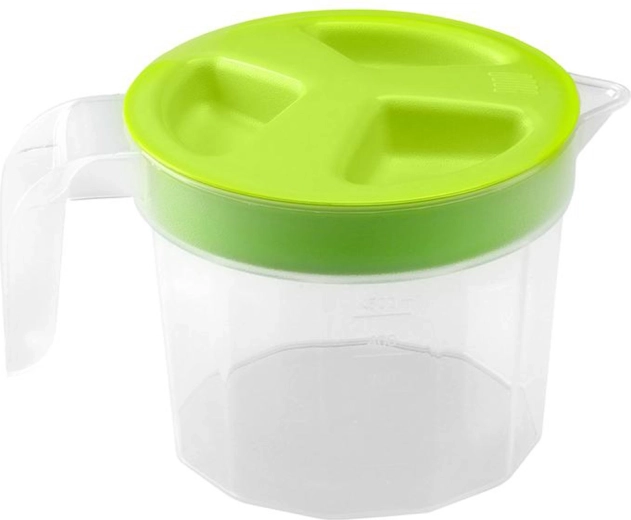 Messbecher aus Kunststoff mit Deckel 0,5 l