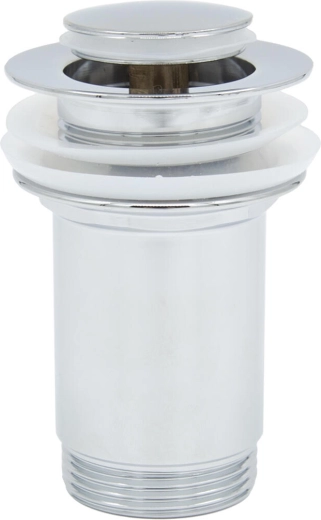 Waschbecken-Ablauf CLICK-CLACK 5/4, klein, chrom