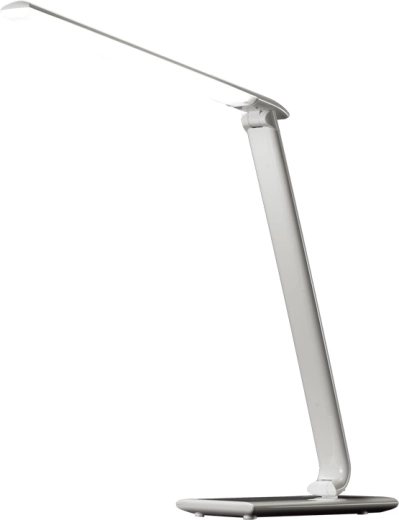 Solight dimbare LED-bureaulamp met keuze uit lichttemperaturen en USB, glanzend wit