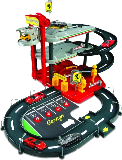 FERRARI Race & Play garage voor kinderen met lift en wasstraat