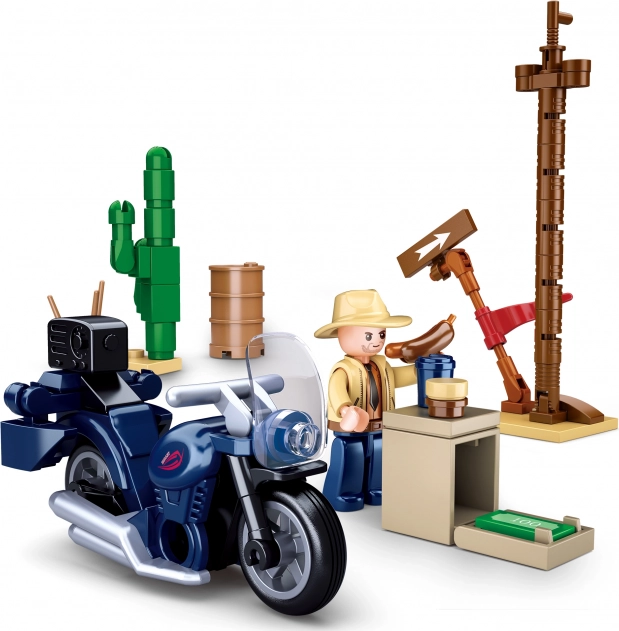 Sluban Biker on a Trip – Motorcycle Building Set (73 pieces)