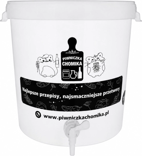 Cuve de fermentation avec couvercle et robinet 30 l