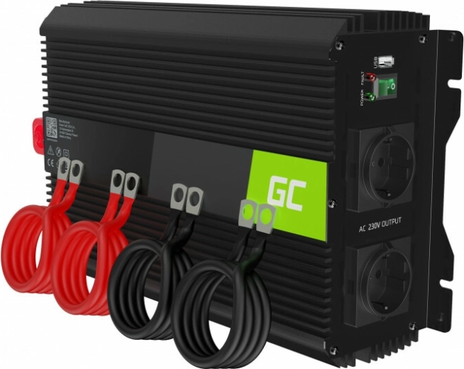 Green Cell INVGC10 car power inverter PRO 12V to 230V, 2000W/4000W