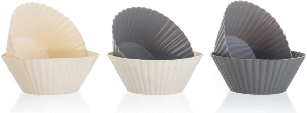 Moules à muffins en silicone 6 pcs 7,5 cm Allegra
